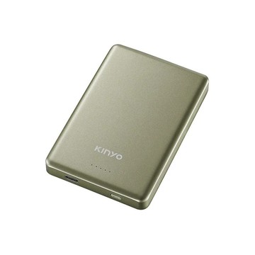 【KINYO】超防爆 全固態‧磁吸薄型行動電源 (KPB-2321)綠色