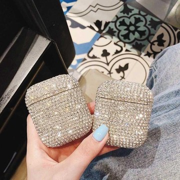 買1送1台灣秒出🔥 滿鑽耳機保護套 適用 AirPods 2/3/Pro/Pro2 保護套 耳機殼 防摔套 鑲鑽保護套