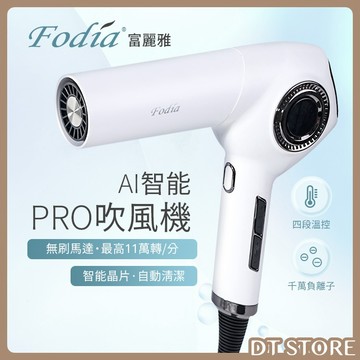 Fodia 富麗雅 AI智能PRO負離子吹風機 FK-150 附收納袋 無刷馬達 磁吸【DT STORE】【AE001】