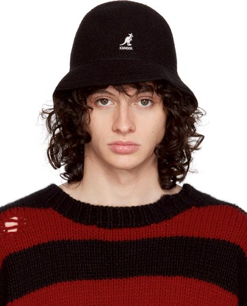 mastermind WORLD 黑色 Kangol 联名 Flip It Rev Bermuda Casual 渔夫帽