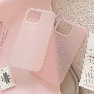 台灣出貨❤ins小愛心適用蘋果16手機殼17pro max溫柔iphone14韓系13清透感11