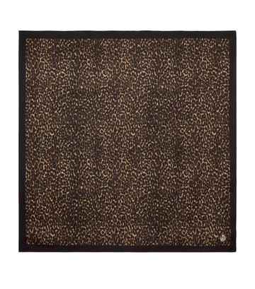 The Kooples Silk Leopard Print Scarf