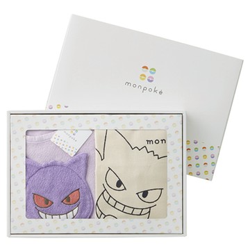 monpoké寶可夢 耿鬼連身衣禮盒組-附抽繩袋