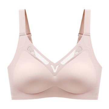 【Amhome】大胸顯小內衣女薄款無痕固定杯無鋼圈小胸聚攏收副乳美背運動文胸# 119763  (現貨+預購)