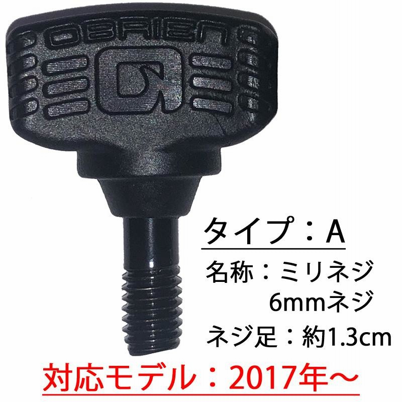 ウェイクボード用ビンディング 手ネジ 4個入り ミリネジ