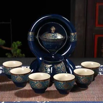 整套懶人茶具家用自動茶器創意泡茶壺逍遙泡茶具抖音網紅茶具套裝