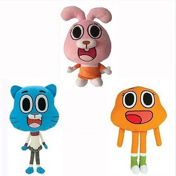 新品💗阿甘妙世界卡通公仔 Gumball 口香糖兒童動漫毛絨玩具