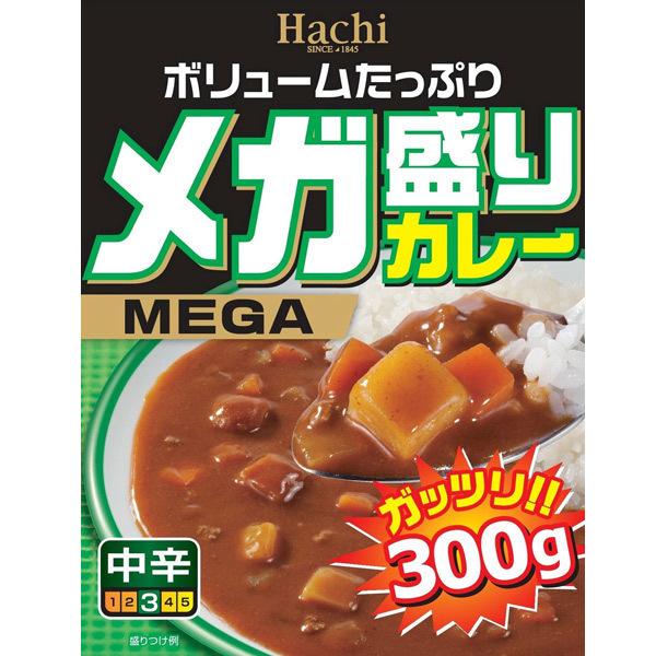 同梱可能 レトルトカレー　メガ盛り　中辛３００ｇｘ２０食セット　ハチ食品