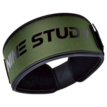 NINE STUDY 專業健身重訓腰帶 硬派系 重訓腰帶/健身腰帶/舉重腰帶 M-86  叢林綠  L(86~96cm)