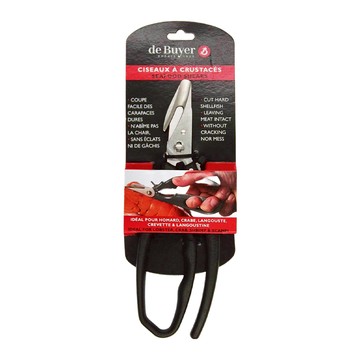 de Buyer 畢耶 不鏽鋼海鮮甲殼專用剪  黑色  1支