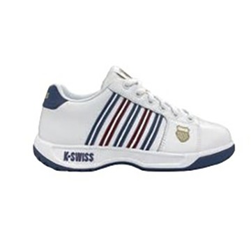 【K-SWISS】Eadall 女士 休閒鞋 白/藍/紅 (91353-173-M)