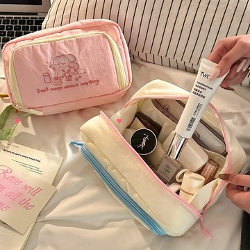 〖𝑽𝒊𝒗𝒂 𝑯𝒐𝒎𝒆〗可愛收納包 大容量化妝包 化妝品收納包 刷具收納包 保養品收納包 盥洗收納包 手提收納包 化妝包