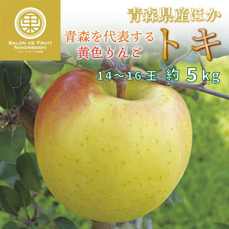 [最短順次発送]  トキ 約5kg 14-16玉 大玉 青森県産ほか リンゴ トキ とき 化粧箱 りんご