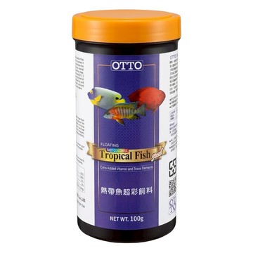 OTTO 建興水族 熱帶魚超彩飼料 FF-07M  100g  1瓶