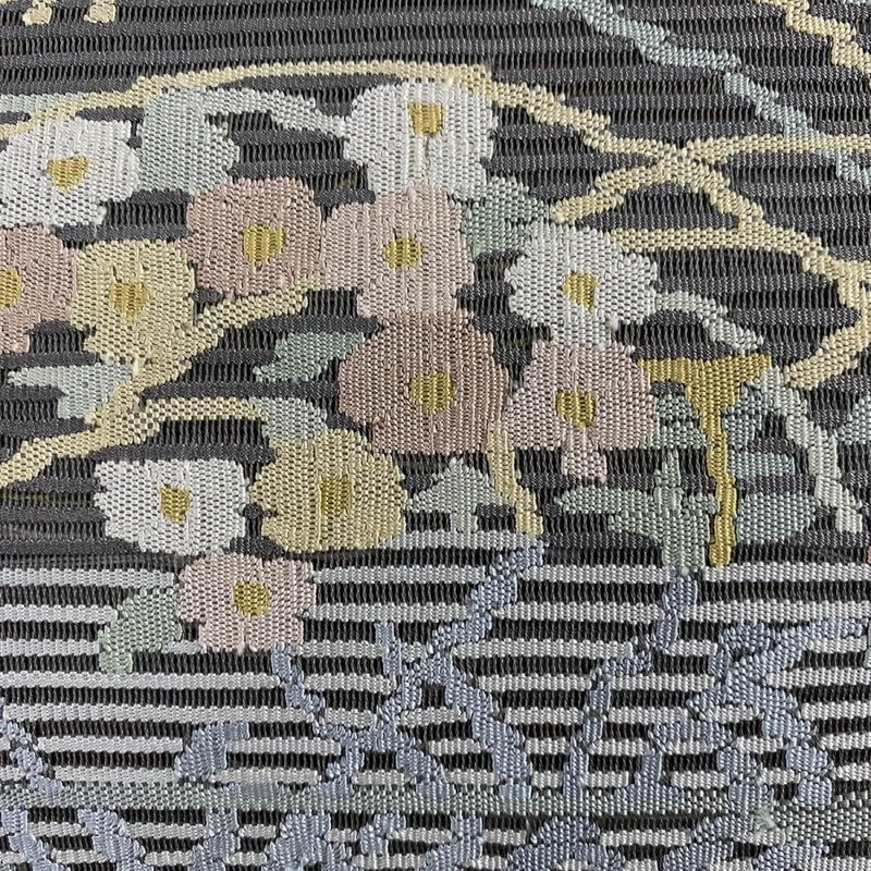 名古屋帯 美品 優品 夏帯 絽 八寸名古屋帯 松葉仕立て トンネル仕立て 