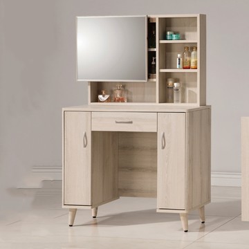 MUNA家居 艾瑪3.2尺鏡台/化妝台/含椅 96X40X135cm