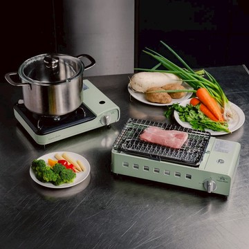 質感節能卡式雙爐 鍋伴+烤伴【小火伴】
