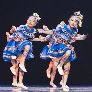 小荷風采十八洞夏令營兒童少數民族演出服苗族彝族侗族舞蹈表演服