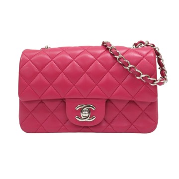 CHANEL 香奈兒 紅色羊皮 Mini Coco 鍊帶肩背包 無卡 金扣 A69900 【二手名牌BRAND OFF】