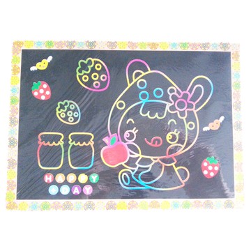 刮畫 (附牙籤) 兒童玩具【小胡玩具(電子發票)】