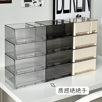 【臺灣出貨🏆 辦公室收納】層整理盒 亞剋力 置物架 桌麵 收納盒 抽屜式 透明學生 宿捨文具 整理盒 辦公室 好物