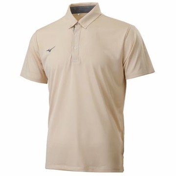 MIZUNO 美津濃 短袖上衣 男 POLO衫 吸濕排汗 奶霜白 32TAC01703
