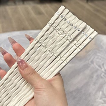 【老板娘自用輕奢款】筷子家用高檔合金筷耐高溫一人一筷2025新款