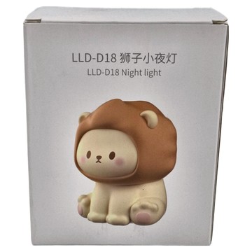 CS 拍拍燈 LED夜燈 檯燈 30分鐘定時關燈 暖光 柔光守護  Q版小獅子 米色 + 棕色
