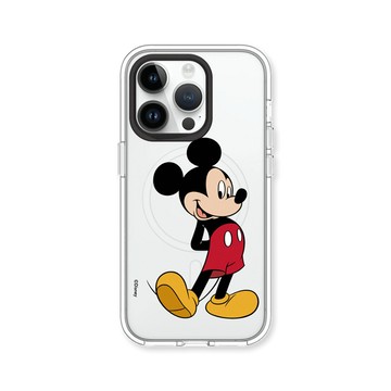 RHINOSHIELD iPhone 14系列Clear(MagSafe 兼容)透明防摔手機殼迪士尼-米奇系列-來米奇站好