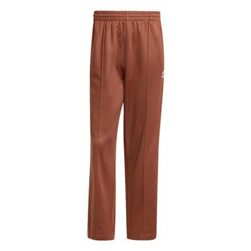 【下殺】Adidas 長褲 男裝 直筒 拉鍊口袋 咖啡【運動世界】IZ2476