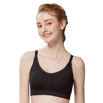 SWEAR 思薇爾 舒茉希系列 M-3XL 石墨烯 無鋼圈 素面 無痕 短背心 (黑色)