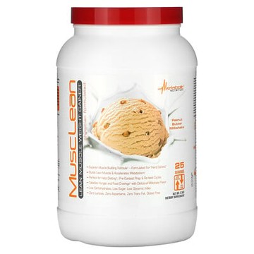 Metabolic Nutrition, MuscLean，瘦肌肉增重劑，花生醬奶昔，2.5 磅