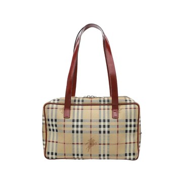 BURBERRY 經典格紋長背帶肩背包