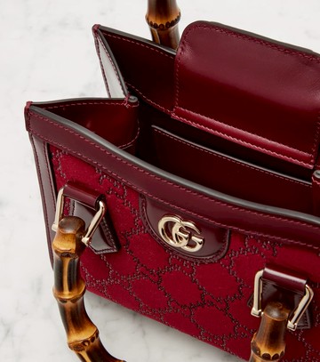 Gucci Gucci Diana GG Crystal velvet tote bag