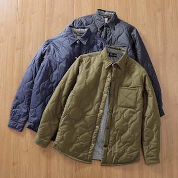 日系潮流！全身衍縫工藝輕工裝保暖舒適輕薄男士秋冬翻領棉衣外套