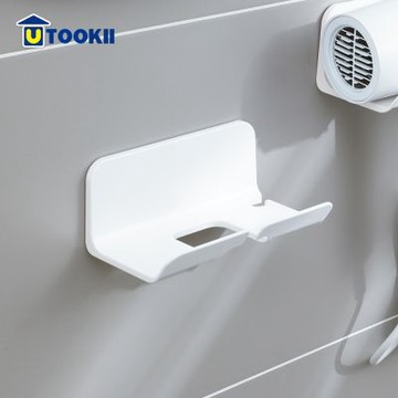 UTOOKII 無痕免釘吹風機壁掛收納架