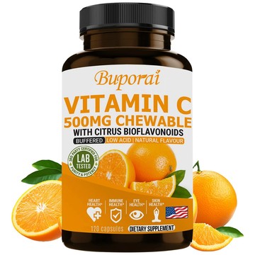 🍊Buporai 維生素C膠囊｜含5mg柑橘生物類黃酮💎｜易吸收維生素C｜ - 60/120粒