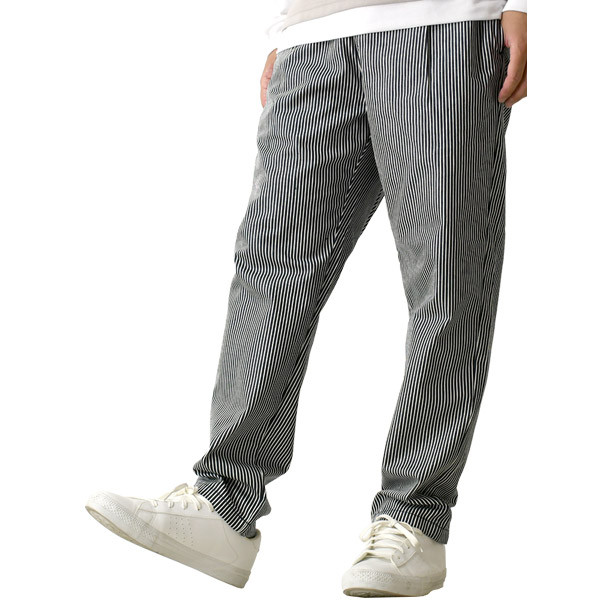 【DICKIES】日本限定 2478-2200 T/C TWILL CHEF PANTS 錐形長褲 / 廚師褲 (藍白條紋)