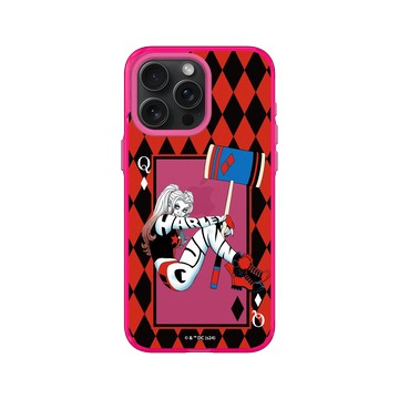iPhone 15 Pro Max Clear 粉漾桃 - Joker - 小丑女 - 棋盤風格