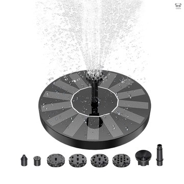1.5W 小型花園迷你太陽能漂浮噴泉 戶外鳥浴流水噴泉