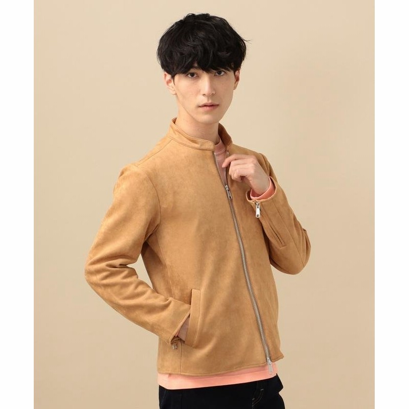 シップス Ships マシュマロスエード シングルライダース ジャケット メンズ ライトカーキ Medium Ships 通販 Lineポイント最大get Lineショッピング