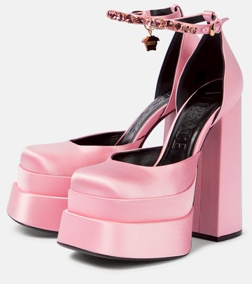 Versace Medusa Aevitas satin platform pumps