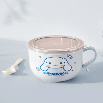 【三麗鷗】隔熱防燙800ml不銹鋼碗+蓋+匙 大耳狗