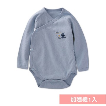 JoyNa - 2件入-空氣棉包屁衣 連身衣 斜開式純棉-太空恐龍+隨機一入