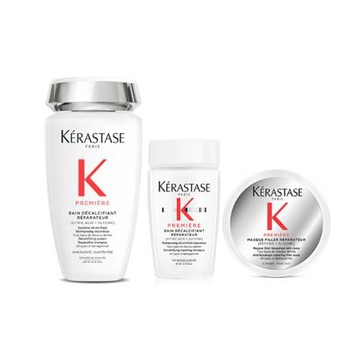KERASTASE巴黎卡詩 白鑽升肽重建修護組 250ml+80ml+75ml(航空版)