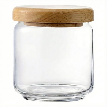 Ocean 木蓋儲物罐  500ml  1個