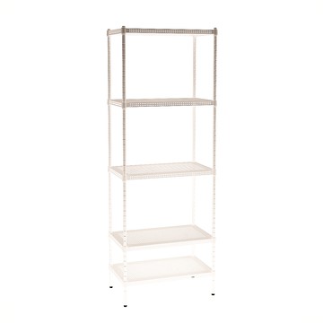 [客尊屋]粗管/沖孔/45x75x210hcm 白騎士沖孔 五層架白騎士