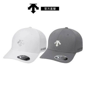 【DESCENTE】迪桑特 中性 基本款輕量休閒運動帽 棒球帽 老帽(灰色/白色)