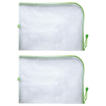 SEASON Paper&Gift 四季紙品禮品 L型防水拉鍊袋 B4 台灣製  綠色  2個