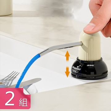 【荷生活】廚房水槽矽膠管洗潔精皂液器 不占檯面按壓出液順暢給皂器-2組